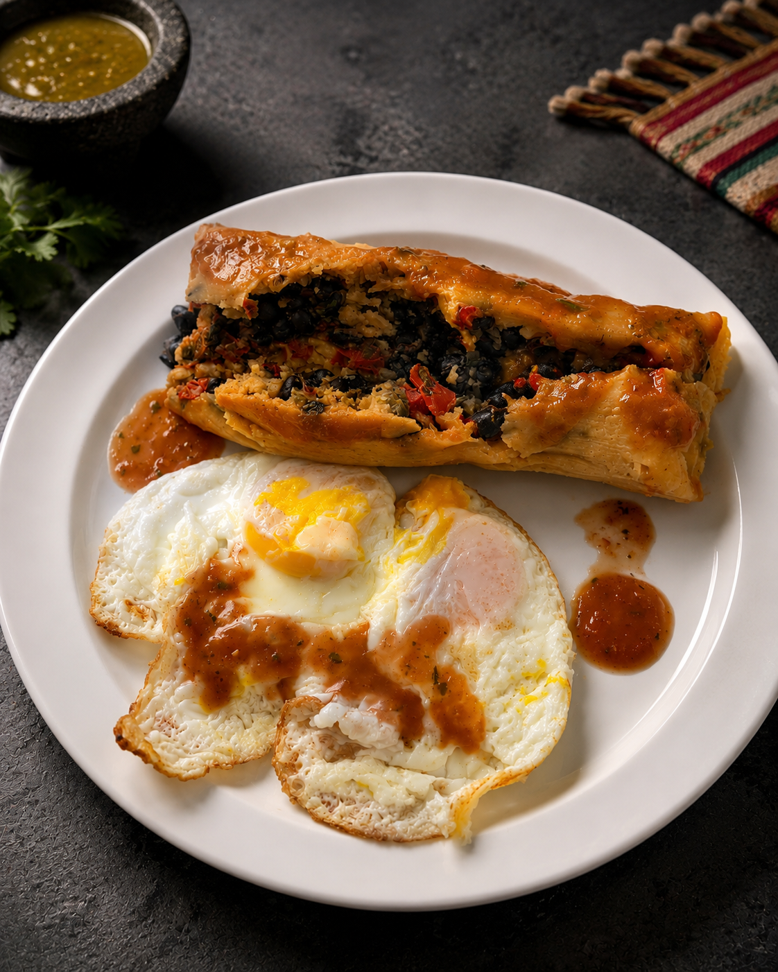 Black Bean & Scallion Tamale